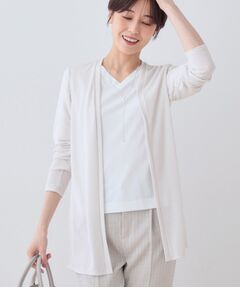 INDIVI / インディヴィ カーディガン・ボレロ | 【洗える】着流しジャージカーディガン