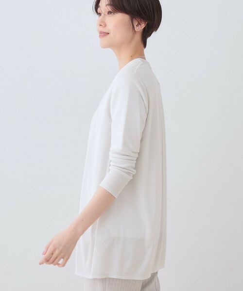 INDIVI / インディヴィ カーディガン・ボレロ | 【洗える】着流しジャージカーディガン | 詳細10
