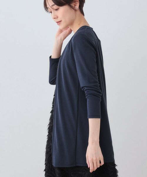 INDIVI / インディヴィ カーディガン・ボレロ | 【洗える】着流しジャージカーディガン | 詳細14