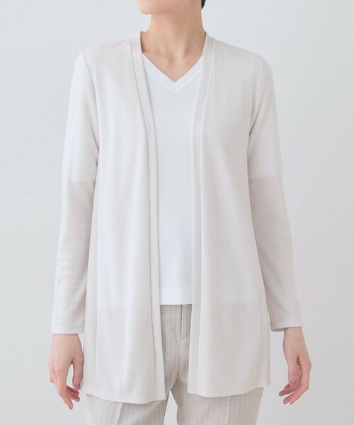 INDIVI / インディヴィ カーディガン・ボレロ | 【洗える】着流しジャージカーディガン | 詳細18