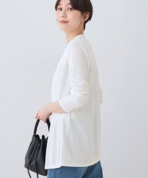 INDIVI / インディヴィ カーディガン・ボレロ | 【洗える】着流しジャージカーディガン | 詳細2