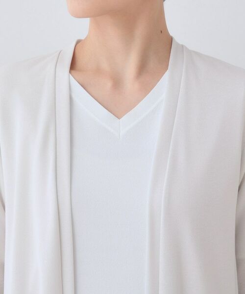 INDIVI / インディヴィ カーディガン・ボレロ | 【洗える】着流しジャージカーディガン | 詳細21