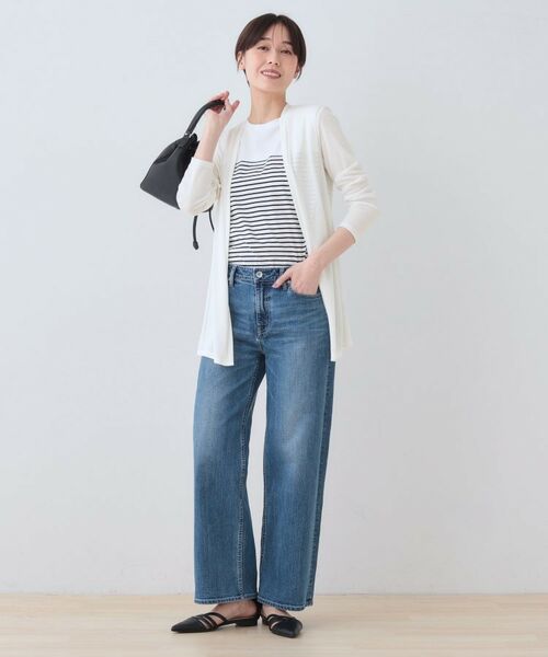 INDIVI / インディヴィ カーディガン・ボレロ | 【洗える】着流しジャージカーディガン | 詳細4