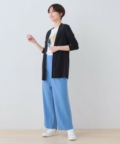 INDIVI / インディヴィ カーディガン・ボレロ | 【洗える】着流しジャージカーディガン | 詳細8