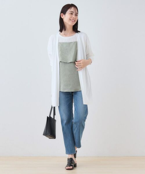 INDIVI / インディヴィ カーディガン・ボレロ | 【洗える】大人ロングカーディガンニット | 詳細4