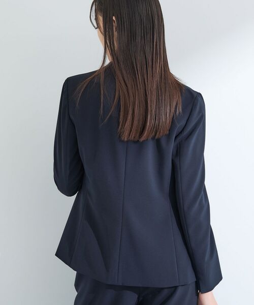 INDIVI / インディヴィ テーラードジャケット | 【洗える／UVケア】ストレッチノーカラージャケット | 詳細11
