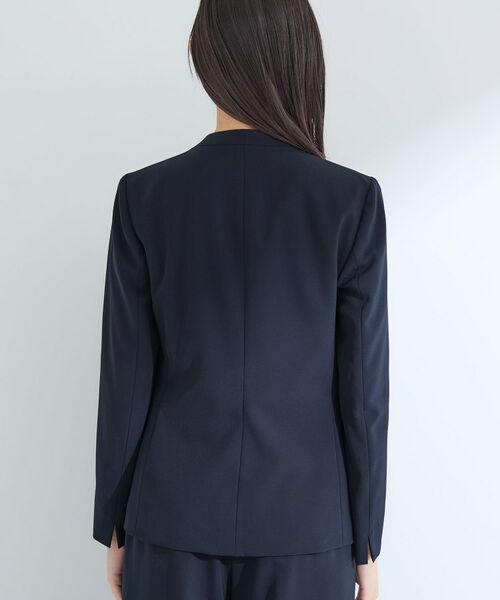 INDIVI / インディヴィ テーラードジャケット | 【洗える／UVケア】ストレッチノーカラージャケット | 詳細16