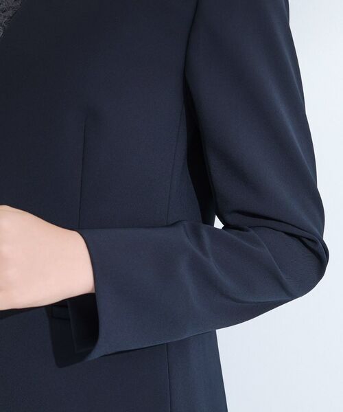INDIVI / インディヴィ テーラードジャケット | 【洗える／UVケア】ストレッチノーカラージャケット | 詳細18