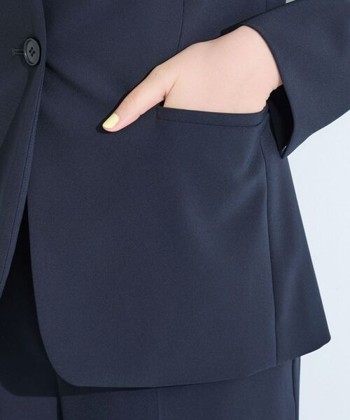 INDIVI / インディヴィ テーラードジャケット | 【洗える／UVケア】ストレッチノーカラージャケット | 詳細20