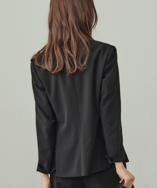 INDIVI / インディヴィ テーラードジャケット | 【洗える／UVケア】ストレッチノーカラージャケット | 詳細3