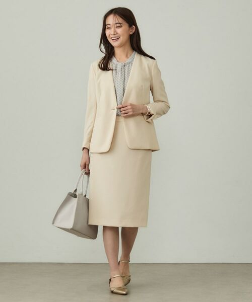 INDIVI / インディヴィ テーラードジャケット | 【洗える／UVケア】ストレッチノーカラージャケット | 詳細8