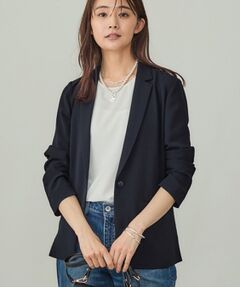 INDIVI / インディヴィ テーラードジャケット | 【洗える／UVケア】テーラード ナロージャケット