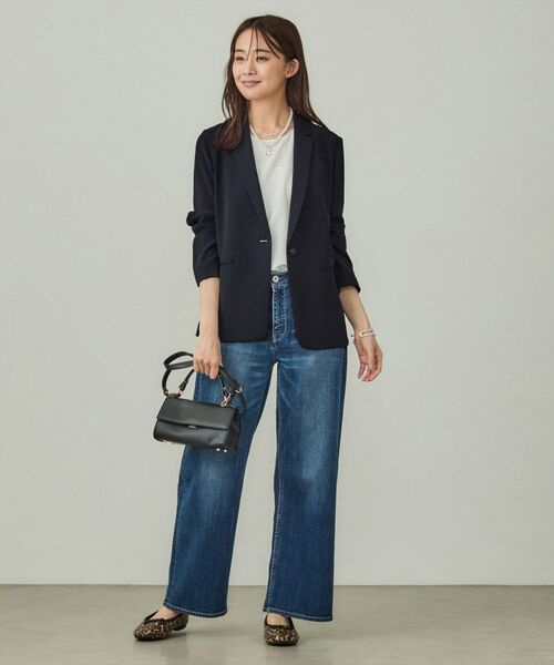 INDIVI / インディヴィ テーラードジャケット | 【洗える／UVケア】テーラード ナロージャケット | 詳細12