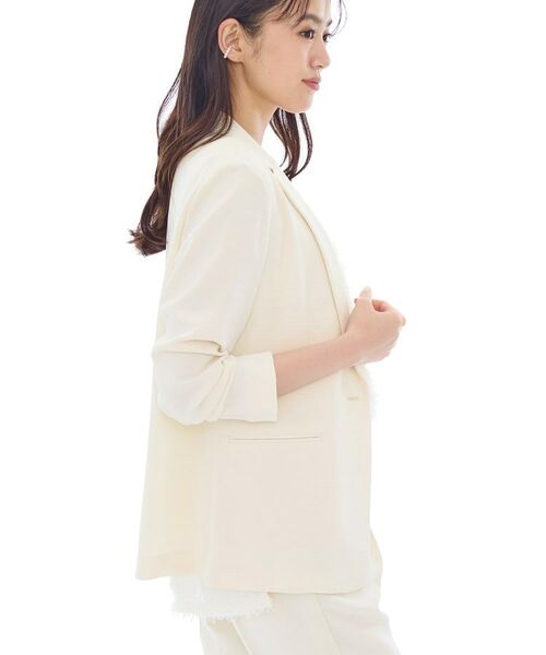 INDIVI / インディヴィ テーラードジャケット | 【洗える／UVケア】テーラード ナロージャケット | 詳細6