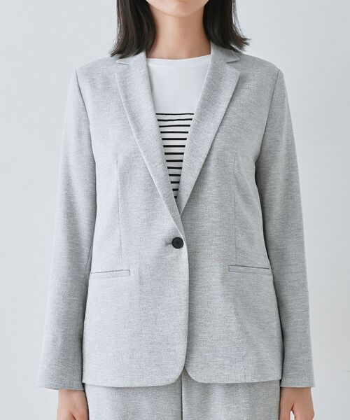 INDIVI / インディヴィ テーラードジャケット | 【通勤スーツ】ドライタッチテーラードジャケット | 詳細14