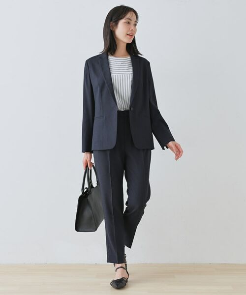 INDIVI / インディヴィ テーラードジャケット | 【通勤スーツ】ドライタッチテーラードジャケット | 詳細7