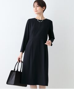INDIVI / インディヴィ ミニ丈・ひざ丈ワンピース | 【セレモニーにおすすめ】スタイルアップウエスト切り替えワンピース