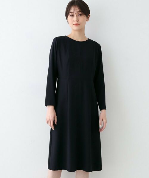 INDIVI / インディヴィ ミニ丈・ひざ丈ワンピース | 【セレモニーにおすすめ】スタイルアップウエスト切り替えワンピース | 詳細10