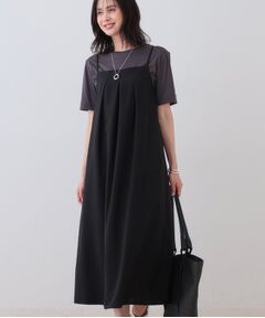 INDIVI / インディヴィ ロング・マキシ丈ワンピース | タックキャミワンピース