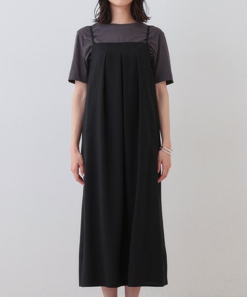 INDIVI / インディヴィ ロング・マキシ丈ワンピース | タックキャミワンピース | 詳細10