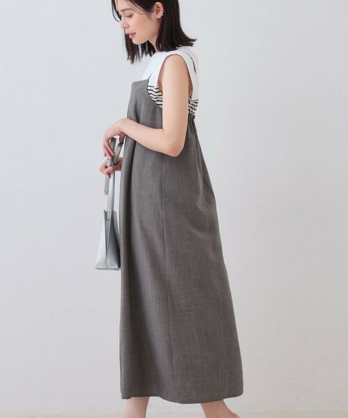 INDIVI / インディヴィ ロング・マキシ丈ワンピース | タックキャミワンピース | 詳細2