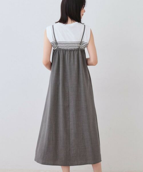 INDIVI / インディヴィ ロング・マキシ丈ワンピース | タックキャミワンピース | 詳細3