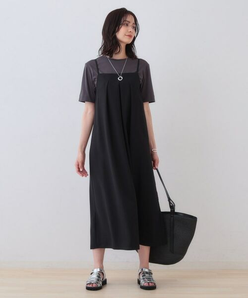 INDIVI / インディヴィ ロング・マキシ丈ワンピース | タックキャミワンピース | 詳細8