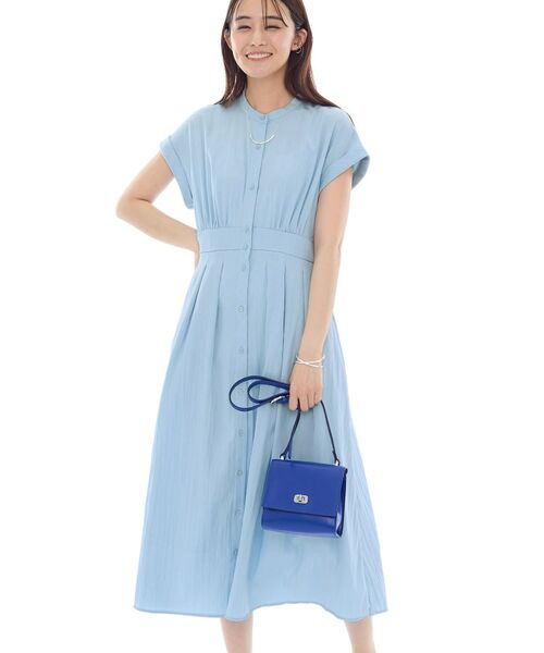 INDIVI / インディヴィ ロング・マキシ丈ワンピース | フレアワンピース(サックスブルー(090))