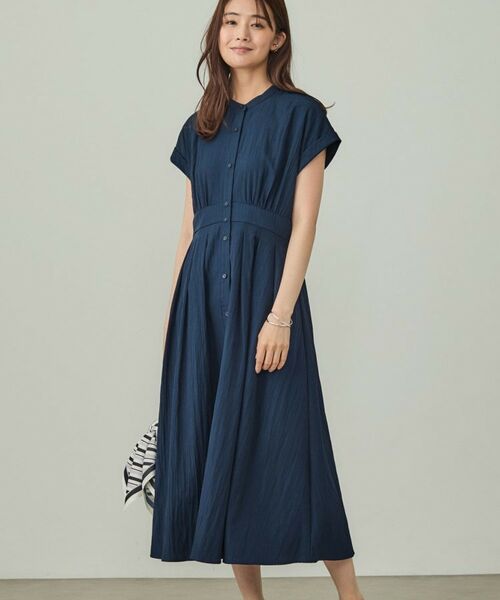 INDIVI / インディヴィ ロング・マキシ丈ワンピース | フレアワンピース(ネイビー(094))