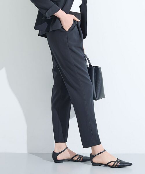 INDIVI / インディヴィ パンツ | 【洗える／UVケア】ストレッチ タックテーパードパンツ | 詳細10