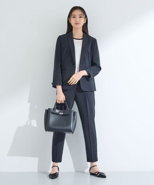 INDIVI / インディヴィ パンツ | 【洗える／UVケア】ストレッチ タックテーパードパンツ | 詳細12