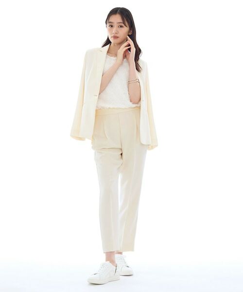 INDIVI / インディヴィ パンツ | 【洗える/UVケア】テーパードパンツ | 詳細4