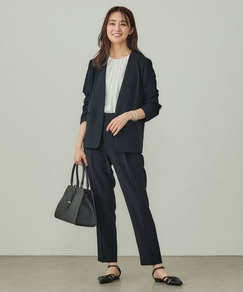 INDIVI / インディヴィ パンツ | 【洗える/UVケア】テーパードパンツ | 詳細6