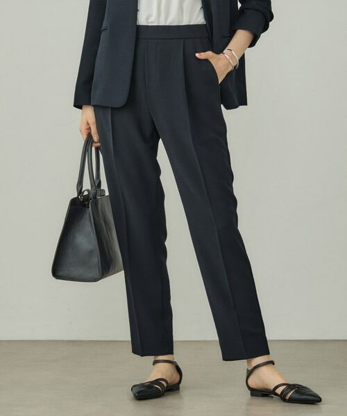 INDIVI / インディヴィ パンツ | 【洗える/UVケア】テーパードパンツ(ネイビー(094))