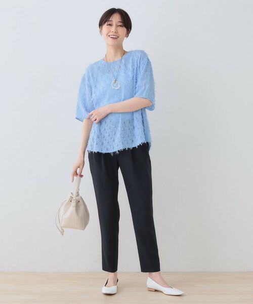 INDIVI / インディヴィ パンツ | 【洗える／ストレッチ】タックテーパードパンツ | 詳細16