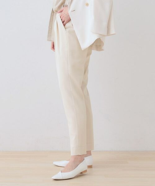 INDIVI / インディヴィ パンツ | 【洗える／ストレッチ】タックテーパードパンツ | 詳細6