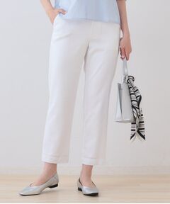 INDIVI / インディヴィ ショート・ハーフ・半端丈パンツ | ストレッチストレートパンツ