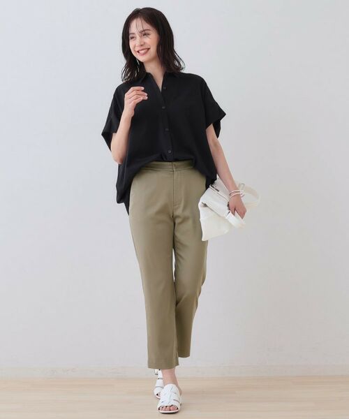 INDIVI / インディヴィ ショート・ハーフ・半端丈パンツ | ストレッチストレートパンツ | 詳細12