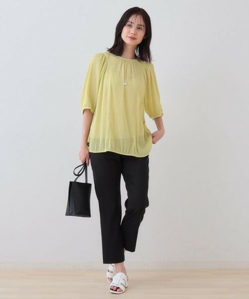 INDIVI / インディヴィ ショート・ハーフ・半端丈パンツ | ストレッチストレートパンツ | 詳細8