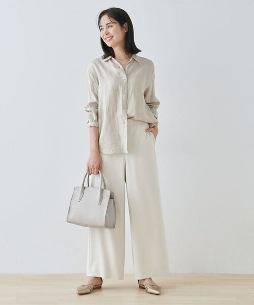 INDIVI / インディヴィ パンツ | 【通勤スーツ】ドライタッチワイドパンツ | 詳細3