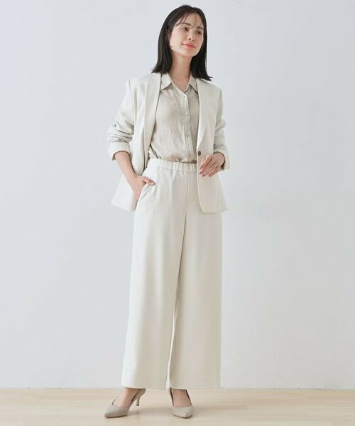 INDIVI / インディヴィ パンツ | 【通勤スーツ】ドライタッチワイドパンツ | 詳細4