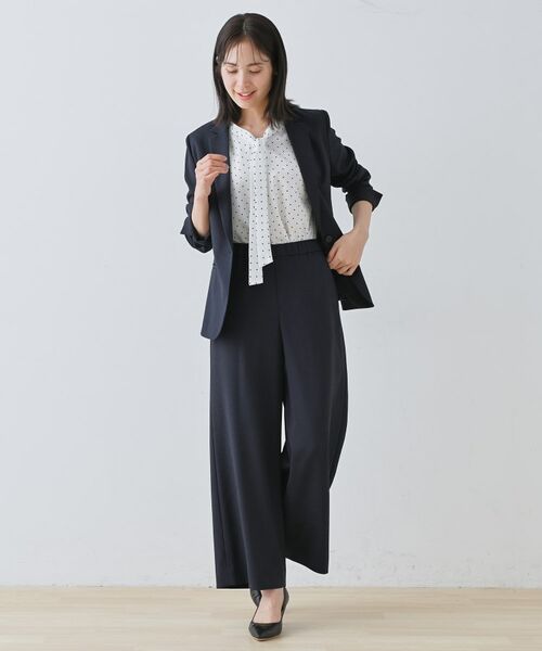 INDIVI / インディヴィ パンツ | 【通勤スーツ】ドライタッチワイドパンツ | 詳細7