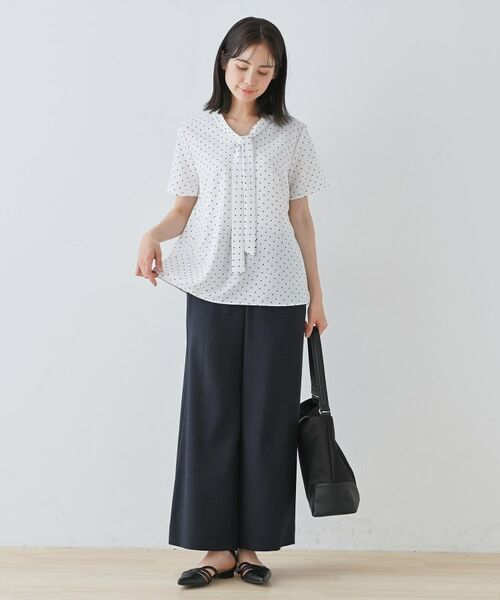 INDIVI / インディヴィ パンツ | 【通勤スーツ】ドライタッチワイドパンツ | 詳細8