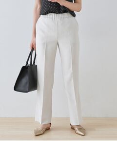 INDIVI / インディヴィ パンツ | 【きれいめ／ウエストゴム】ストレートラインパンツ