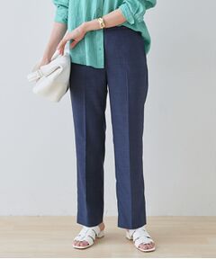 INDIVI / インディヴィ パンツ | 【きれいめ／ウエストゴム】ストレートラインパンツ