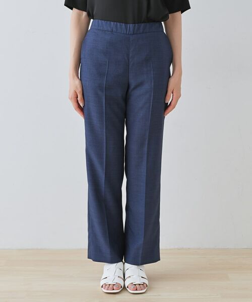 INDIVI / インディヴィ パンツ | 【きれいめ/ウエストゴム】ストレートラインパンツ | 詳細10