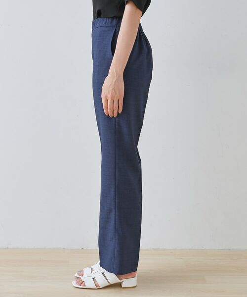 INDIVI / インディヴィ パンツ | 【きれいめ/ウエストゴム】ストレートラインパンツ | 詳細11