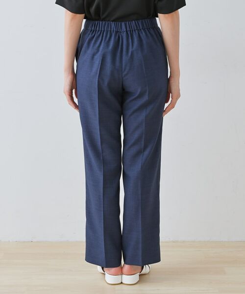 INDIVI / インディヴィ パンツ | 【きれいめ/ウエストゴム】ストレートラインパンツ | 詳細12