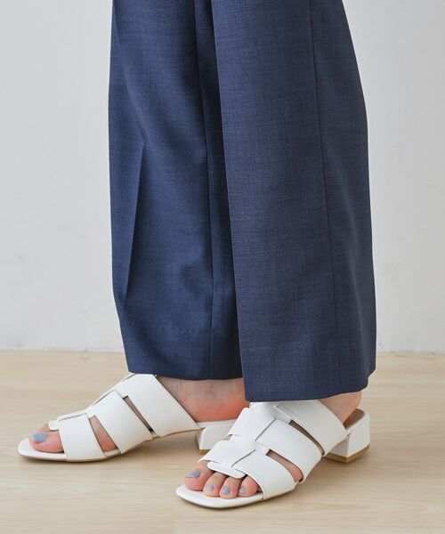 INDIVI / インディヴィ パンツ | 【きれいめ/ウエストゴム】ストレートラインパンツ | 詳細16