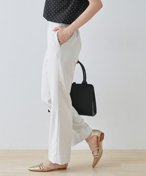 INDIVI / インディヴィ パンツ | 【きれいめ/ウエストゴム】ストレートラインパンツ | 詳細2
